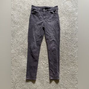 American Eagle Super High-Rise Jegging Womens Size 12 Black Stretch Grunge 90s